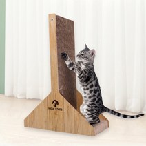 네네린도 우드 수직 고양이 스크래쳐, 브라운, 1개