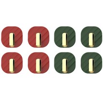 골드 다용도 후크 8p 세트, 레드, 그린, 1세트