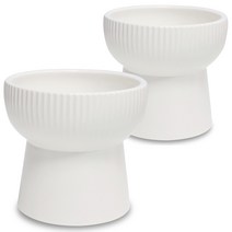모나지오 반려동물 버티컬라인 도자기 식기, 화이트