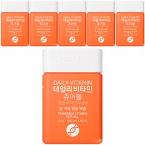 바이탈뷰티 데일리 비타민 츄어블 48g 30일분, 60정, 6개