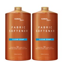쿤달 초고농축 섬유유연제 클린솝향 본품, 1580ml, 2개