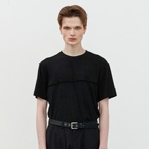 에드 남성용 컷아웃 오버로크 티셔츠