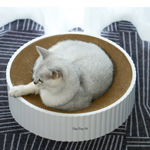 딩동펫 고양이 마루 평판형 스크래쳐 하우스, 혼합색상, 1개