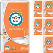 깨끗한나라 아껴쓰는 천연펄프 키친타올 140매, 48개