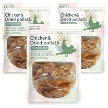 참좋은간식 강아지 간식 100g, 3개, 치킨 + 북어 혼합맛