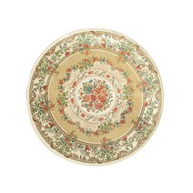 큐랑 서양식 플라워 원형 카페트 KBM-09