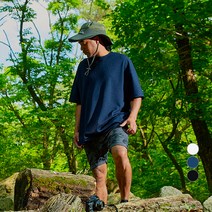 고스트리퍼블릭 남성용 에어쿨링 트임 와플 오버핏 반팔티셔츠 GT-3149