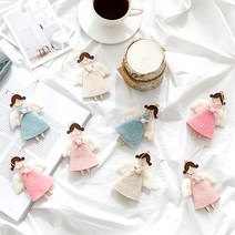 행복한마을 크리스마스 울 오너먼트 프리티엔젤 4종 x 2p 세트, 혼합색상