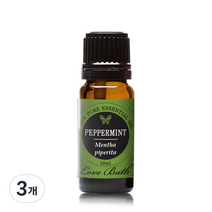 러브바스 아로마 에센셜오일 페퍼민트, 10ml, 3개