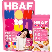 HBAF 바프 먼투썬 하루견과 핑크, 20g, 10개