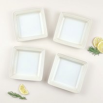 스위티 정사각접시 13cm, 단품, 4개, 파우더베이지
