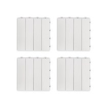 하우스레시피 바이홈 분리형 데크타일 바닥재, 화이트, 4개