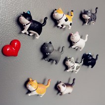 빌리네집 고양이 냉장고 자석 9종 세트, A