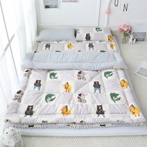 보떼하우스 유아 포근한 겨울 차렵이불 B, 숲속친구