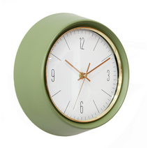 오브민 레트로 저소음 올리브 마카롱 벽시계, 혼합색상