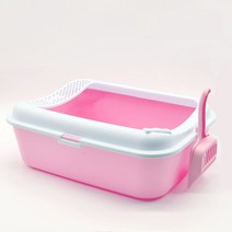 네이처펫 탐나는 키튼전용 고양이 화장실, 화이트 + 핑크
