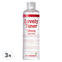 시크릿플랜트 러블리 카밍 티트리 토너, 300ml, 3개