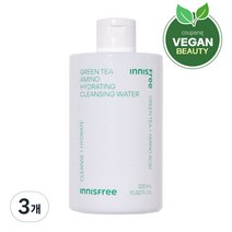 이니스프리 New 그린티 아미노 수분 클렌징 워터, 3개, 320ml