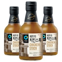 청정원 쉐프의 치킨스톡, 340g, 3개