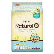 네츄럴오 전연령 인도어캣 고양이 사료, 곡물, 1kg, 1개