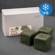 청춘푸드 비건 앙파운드 쑥 앤 팥 3입 (냉동), 300g, 1박스