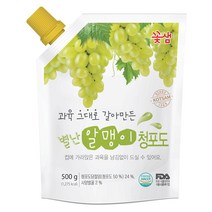 꽃샘 별난알맹이 청포도 음료베이스 500g, 1개