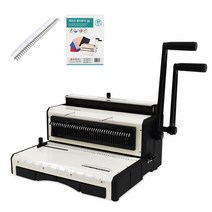 현대오피스 페이퍼프랜드 원형 천공 와이어링 제본기 WS-5025+와이어링24p+제본표지 40p, 120매