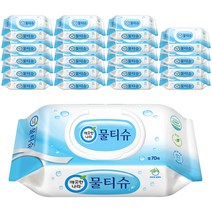 깨끗한나라 프레쉬 물티슈 페퍼민트 캡형, 70매, 20팩