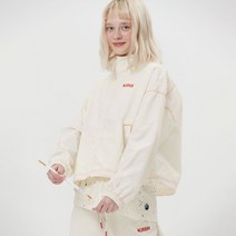 키르시 여성용 DOODLE CHERRY STITCH WOVEN ZIP UP JUMPER
