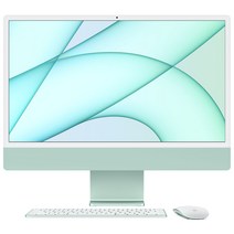 Apple 2021 아이맥 24, 그린, M1, Apple M1 8 core, SSD 512GB, 16GB, Retina 4.5K, Gigabit Ethernet, Z12V0001Q, CTO