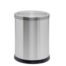 FABULOUS 퀸시 휴지통 10L, 스텐, 1개
