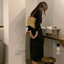 앤의 옷장 긴팔 롱 셔츠 원피스
