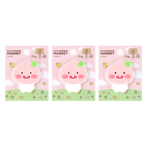 카카오프렌즈 LF 리틀 PVC 마그넷, 어피치, 3개