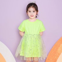 월튼키즈 여아용 트윙클스타원피스
