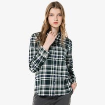 라코스테 여성용 투톤 체크 셔츠 CF675E-51N