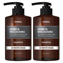 쿤달 네이처 샴푸 화이트머스크향, 500ml, 2개