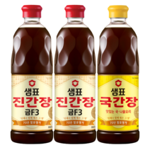샘표 진간장 금F3 860ml 2p 국간장 860ml 1p 2종, 1세트