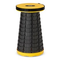 큐픽 퀵스툴 휴대용 접이식 캠핑의자, 옐로우, 1개