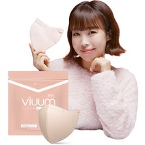 푸름웰니스 비움 디럭스 KF94 컬러마스크 중형, 25개입, 1개, 핑크베이지