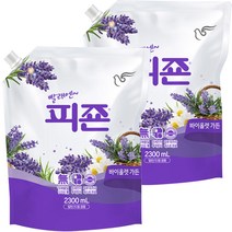 피죤 레귤러 섬유유연제 바이올렛 가든 리필, 2300ml, 2개
