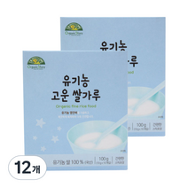 오가닉스토리 유기농 고운 쌀가루, 12개, 100g