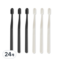 생활도감 칫솔 블랙 3p + 화이트 3p, 24개, 1개