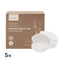마더케이 프리미엄 밤부 수유패드, 32매입, 5개