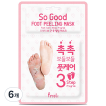 프레티 쏘 굿 3스텝 발각질제거 마스크팩, 1개입, 6개