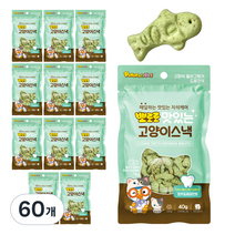 뽀로로펫 고양이 스낵 40g, 참치 + 페퍼민트 혼합맛, 60개