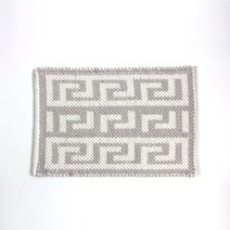 타이탄 순면 발매트, 화이트+그레이