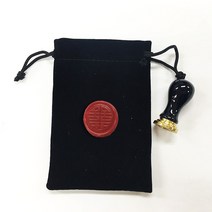 가일아트 미니쎄라믹 예쁜씰코인 씰도장 세트 (해당씰스티커부착), 2p (씰 1p, 코인 24 1p) + 벨벳주머니, 1개