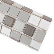 이누데코 자기질모자이크 25mm 5ea, 모던그레이믹스, 5개입