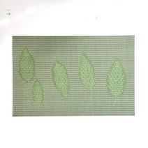 메종텍스타일 리프 테이블매트 세트, 그린믹스, 2p
