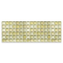 [라이펀] 보스타일 인테리어 알루미늄 타일시트(13.4*37.6cm) 2P세트, 01.베이지 2p